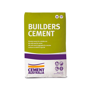 Cement Australia Builders Cement (20kg) - Rodgers Building and Landscaping Supplies