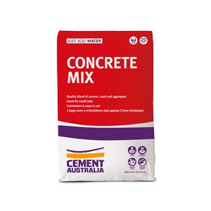Cement Australia Concrete Mix (20kg) - Rodgers Building and Landscaping Supplies