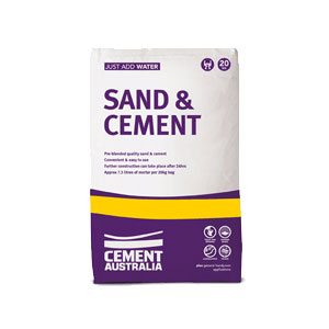 Cement Australia Sand & Cement Mix (20kg) - Rodgers Building and Landscaping Supplies